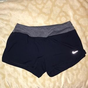 Nike running dri fit navy blue running shorts